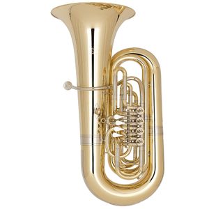 MIRAPHONE 496 "HAGEN" TUBA 5/4 SIB 4 PALETTES VERNI + Housse