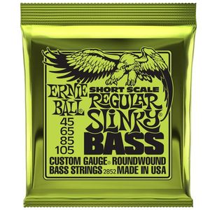 ERNIE BALL 2852 REGULAR SLINKY SHORT SCALE JEU BASSE ELEC 45-105