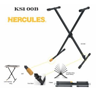 HERCULES KS100B SUPPORT CLAVIER SIMPLE X