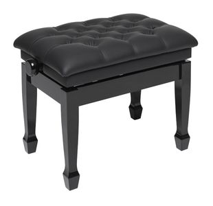 STAGG PBH 850 BKP SBK BANQUETTE HYDRO NOIR BRILLANTE/SIMILI CUIR NOIR