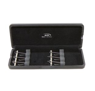 GEWA ETUI EN BOIS POUR ANCHES DE BASSON 6 PLACES NOIR LAQUE