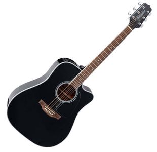 TAKAMINE GD34CE-BLK GUITARE FOLK ELECTRO DREADNOUGHT NOIRE BRILLANTE