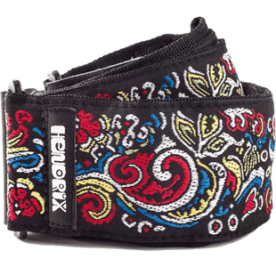 DUNLOP JH03 COURROIE JIMI HENDRIX HENDRIX LOVE DROP ROUGE/NOIR