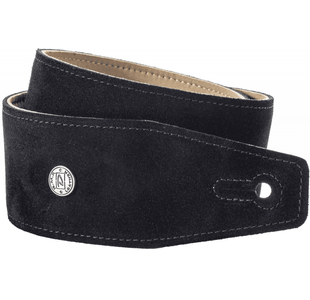 DUNLOP BMF-S01 COURROIE SUEDE CUIR NOIR EBONY