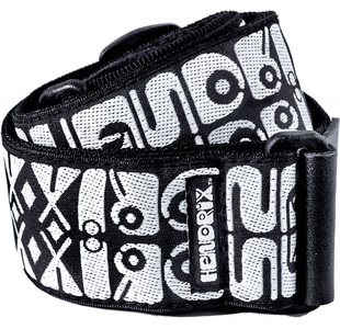 DUNLOP JH05 COURROIE JIMI HENDRIX HENDRIX LOGO NOIR 1 BLANC