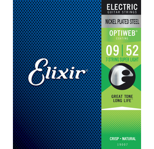 ELIXIR OPTIWEB 19007 JEU 7 CORDES ELECTRIQUES SUPER LIGHT 09-52
