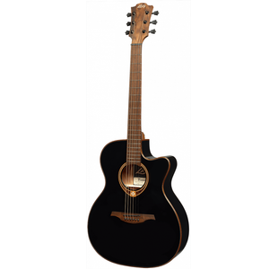 LAG T118ABCE-BLK "TRAMONTANE" GUITARE FOLK ELECTRO BEVEL AUDIT. NOIRE