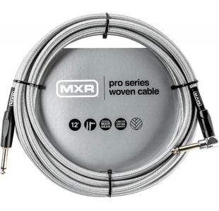 MXR DCIW12R CÂBLE TRESSÉ JACK/JACK COUDÉ 3,6M