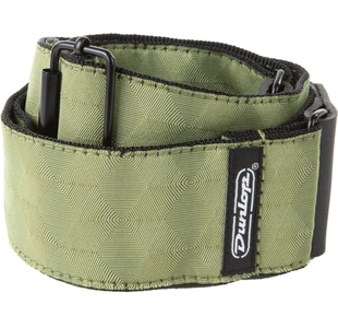 DUNLOP D6710 SANGLE COURROIE JACQUARD HEXAGON ECHO OLIVE
