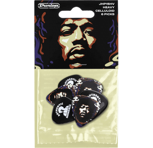 DUNLOP JHP15HV MEDIATOR JIMI HENDRIX STAR PLAYER'S (pack de 6)