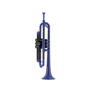 PTRUMPET TROMPETTE EN RESINE ABS BLEUE avec housse et embouchure