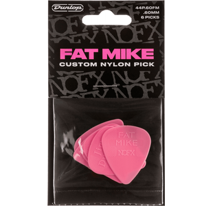 DUNLOP 44P060FM MEDIATOR FAT MIKE CUSTOM NYLON 0,6mm (sachet de 6)