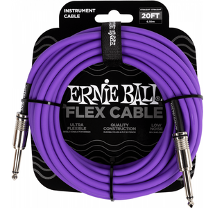 ERNIE BALL 6420 CABLE JACK MONO / JACK MONO VIOLET - 6m