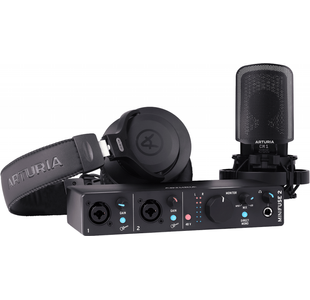 ARTURIA MINIFUSE2-RP-BK PACK INTERFACE AUDIO USB NOIRE + ACCESSOIRES