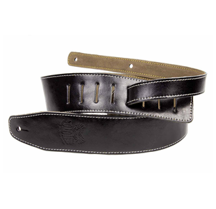 SOLDIER GL01401 COURROIE GUITARE CUIR LISSE NOIR