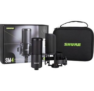 SHURE SM4-K-KIT MICRO STUDIO AVEC SUSPENSION ET ACCESSOIRES