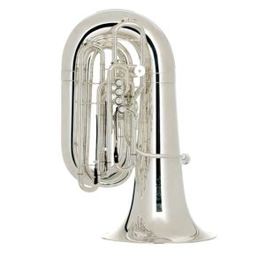 MELTON 6450-S "BEAR" TUBA EN UT 6/4 4 PISTONS + 1 PALETTE ARGENTÉ