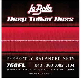 LABELLA 760FL JEU CORDES BASSE ELECTRIQUE FILET PLATS LIGHT 43-104