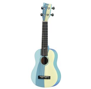 GEWA MANOA WAIMEA W-SO-BL UKULELE SOPRANO "TROPICAL WAVES" + housse