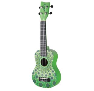 VGS MANOA WAIMEA W-SO-MB UKULELE SOPRANO "MANDALA" VERT + housse