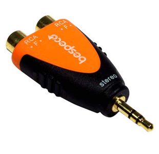 BESPECO SLAD380 ADAPTATEUR MINI-JACK STEREO MALE/2x RCA FEMELLE