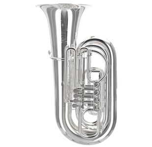 MELTON 97/2 TUBA SIB 5/4 4 PALETTES ARGENTÉ