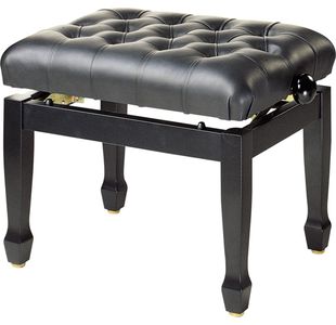 STAGG PB85 BKP LBK BANQUETTE CUIR DE CONCERT NOIRE
