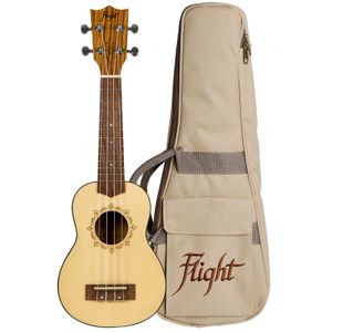 FLIGHT DUS320 UKULELE SOPRANO EPICEA & ZEBRAWOOD + Housse