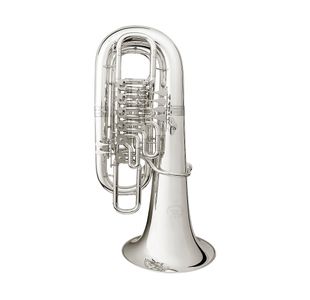 B&S 5100W-S TUBA FA 4+2 PALETTES ARGENTÉ avec housse