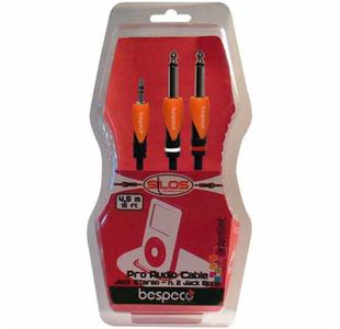 BESPECO SLYMSJ300 CABLE 1 JACK STEREO 3.5mm/2 JACK MONO 6.5mm - 3m
