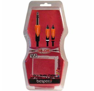 BESPECO SLYSRM300 CABLE 1 JACK STEREO DIAM. 6.5mm / 2 RCA MALE - 3m