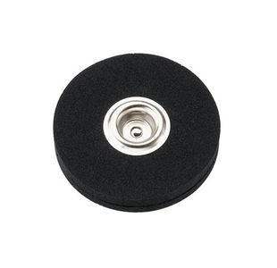 SOCLE ROND CAOUTCHOUC AVEC CAPSULE METAL CB/VLC
