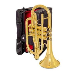 BESSON BE120 "PRODIGE 120" CORNET ETUDE SIB VERNI avec etui et emb.