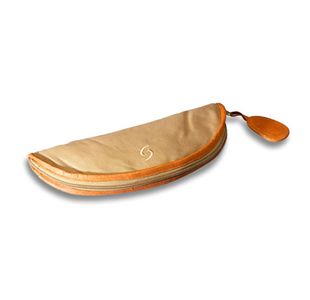 HOUSSE EN TISSU+CUIR POUR FLUTE A BEC SOPRANO