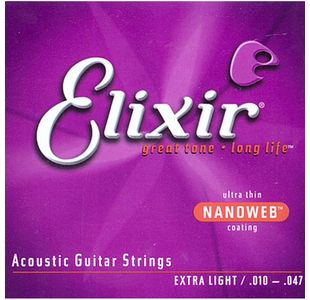 ELIXIR NANOWEB 11152 JEU 12 CORDES GIT. FOLK / LIGHT 10-47