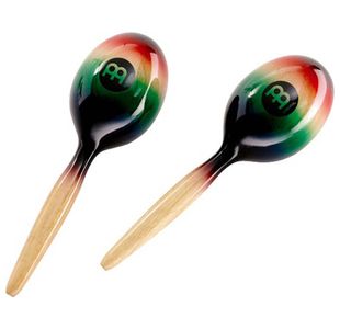 MEINL MWM1MC MARACAS BOIS MULTICOLORES OVALES