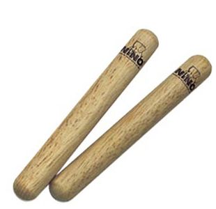 NINO 502 PAIRE CLAVES 15cm BOIS DUR