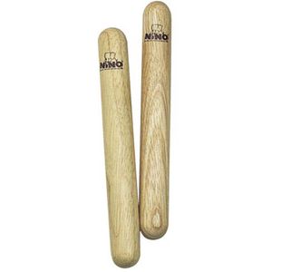 NINO 574 PAIRE CLAVES 20 CM BOIS DUR