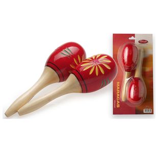 STAGG MRW-26 MARACAS OVALE ROUGE 26CM