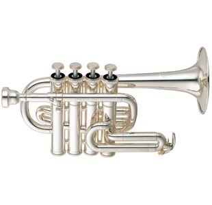YAMAHA YTR 6810S TROMPETTE PICCOLO argentée avec étui et embouchure
