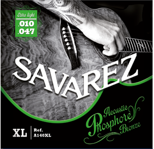 SAVAREZ A140XL ACOUSTIC PHOS. BRONZE JEU DE CORDES GUITARE FOLK 10-47