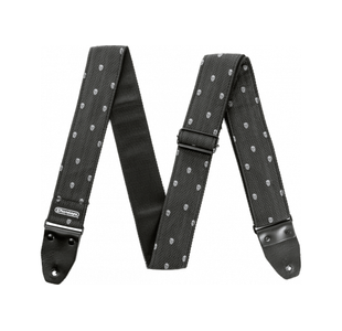DUNLOP D6707 COURROIE GUITARE JACQUARD "GREY SKULL"