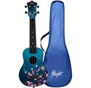 FLIGHT TUS32-SAK UKULELE SOPRANO EN ABS MOTIF SAKURA + Housse