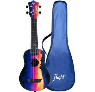 FLIGHT TUS-EE ELISE ECKLUND UKULELE SOPRANO EN ABS "SUNSET" + Housse