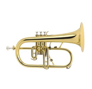 COURTOIS AC154R BUGLE PROFESSIONNEL SIB VERNI PAVILLON ROSE + ETUI