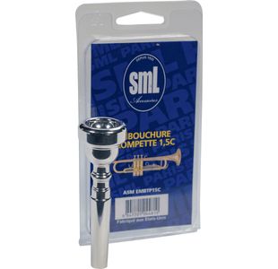 SML PARIS EMBTP15C EMBOUCHURE TROMPETTE 1 1/2C ARGENTÉE