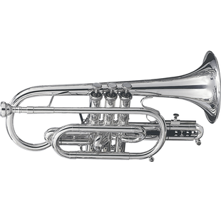 GETZEN 580S "CAPRI" CORNET ARGENTEE avec étui et embouchure