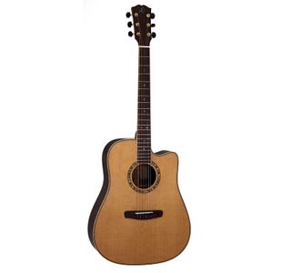 DOWINA CABERNET DCE GUITARE FOLK ELECTRO NATURAL - Table cèdre massif
