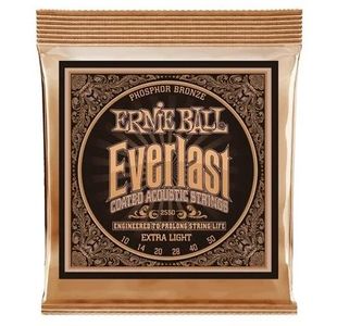 ERNIE BALL 2550 EVERLAST PHOPHORE BRONZE EXTRA LIGHT JEU FOLK 10-50