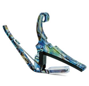 KYSER KG6AB "QUICK CHANGE" CAPODASTRE GUITARE FOLK ABALONE